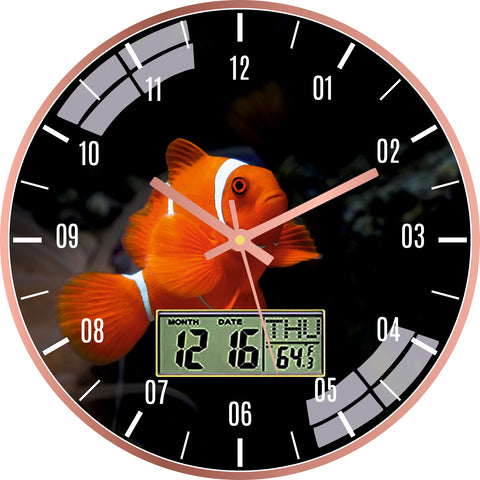 Clown Fish Wall Clock