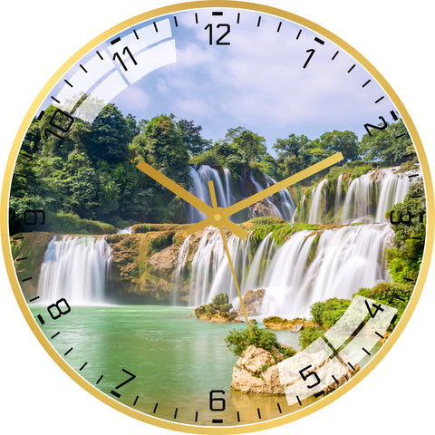 Waterfall Nature Wall Clock