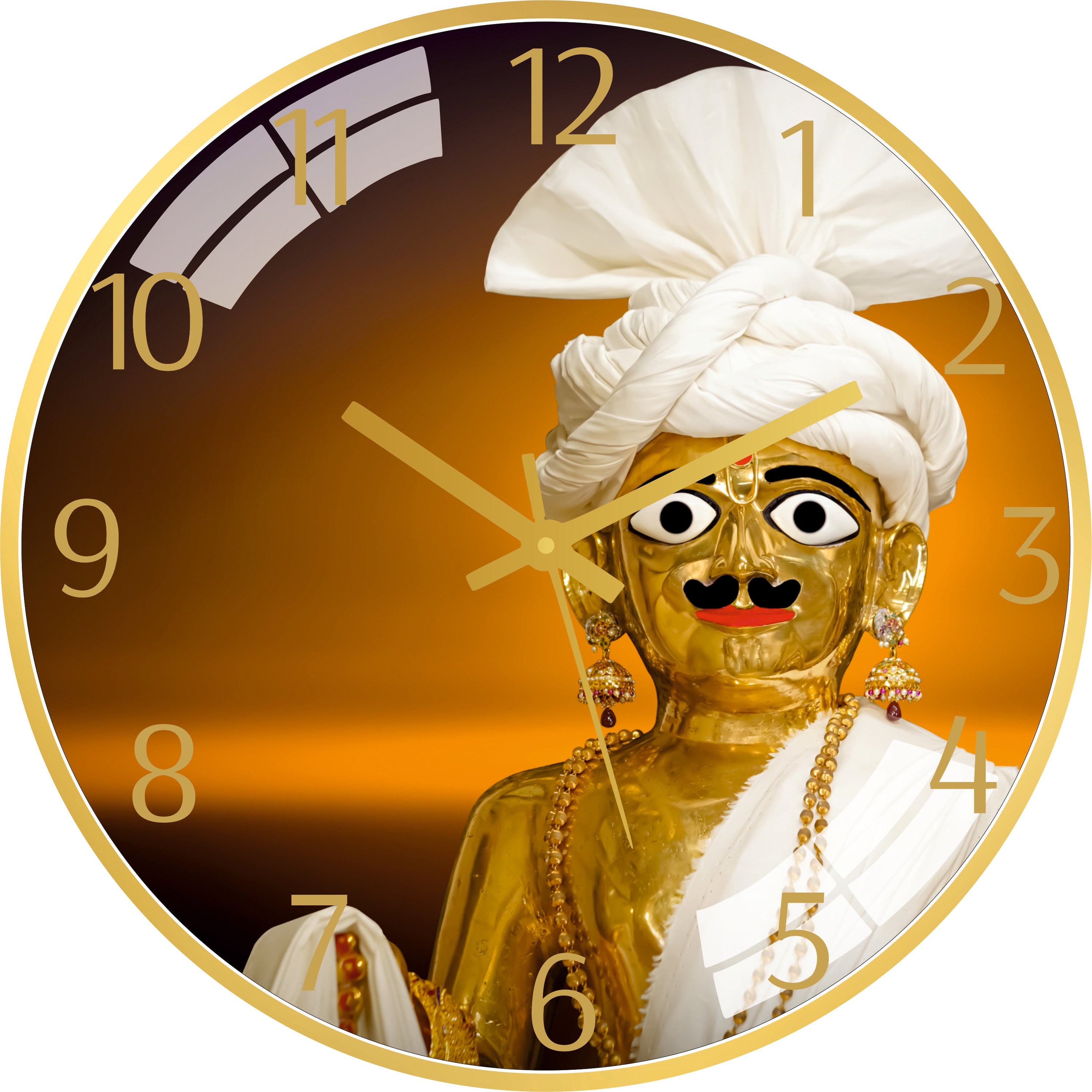 God Swaminarayan Wall Clock