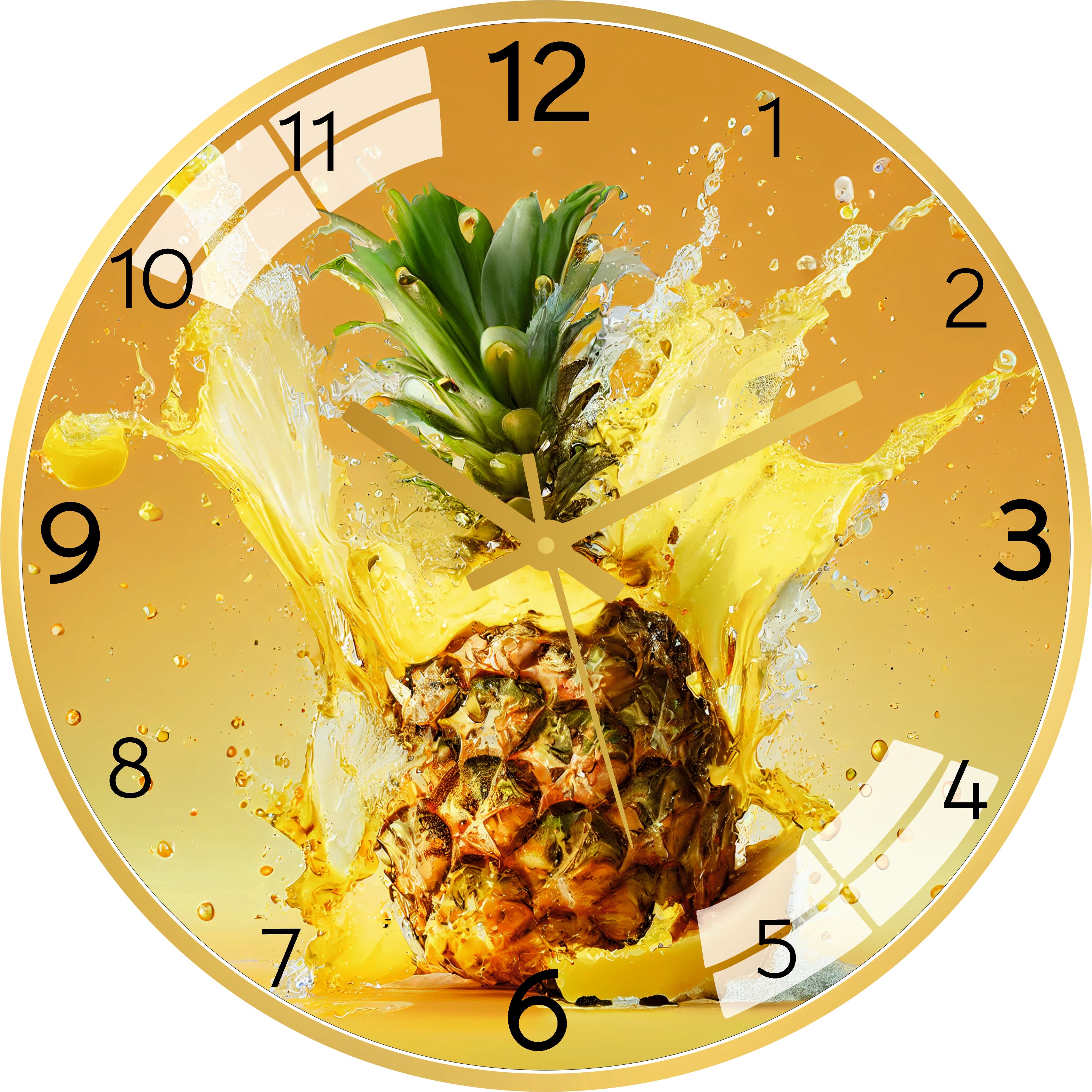 Pineapple Fruit Wall Clock