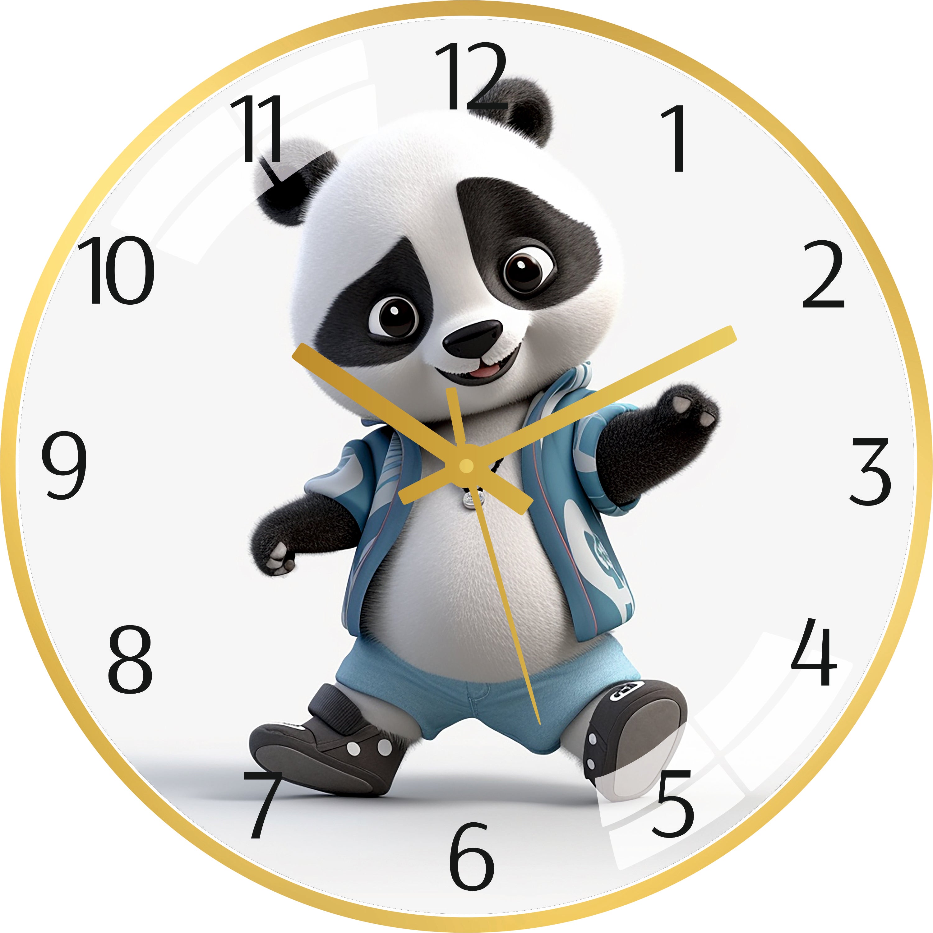 Dancing Panda Wall Clock