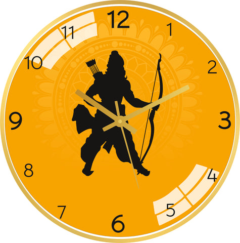 Ram With Bow Arrow Wall Clock