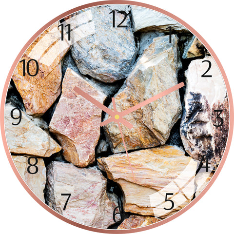 Colorful Stone Wall Clock