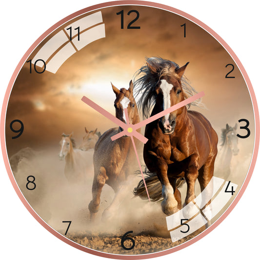 Running Horse Wall Clock