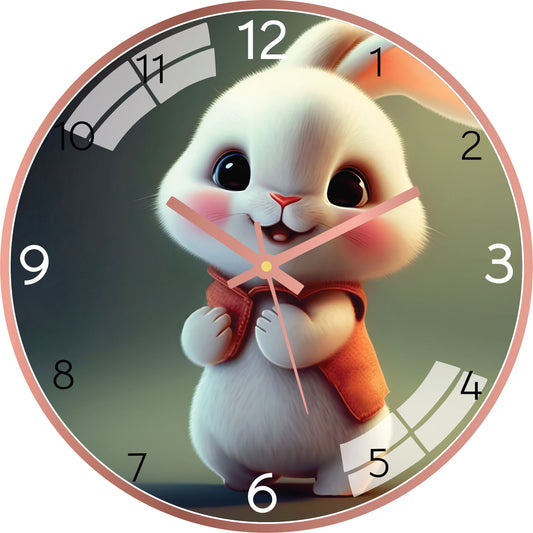Cute Bunny Wall Clock