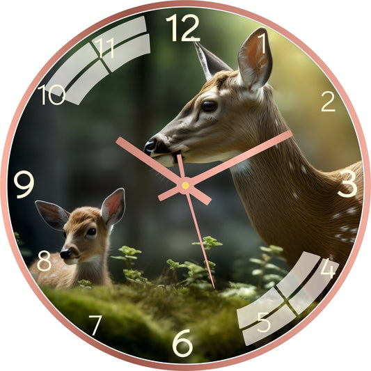 Cute Deer Wall Clock