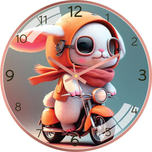 Cool Bunny Wall Clock