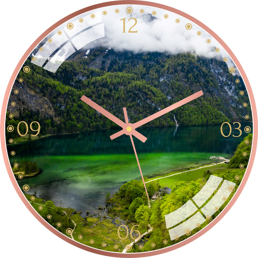 Green Nature Wall Clock