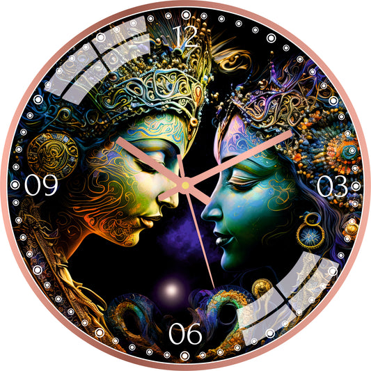 Shree Radha Krishna Wall Clock