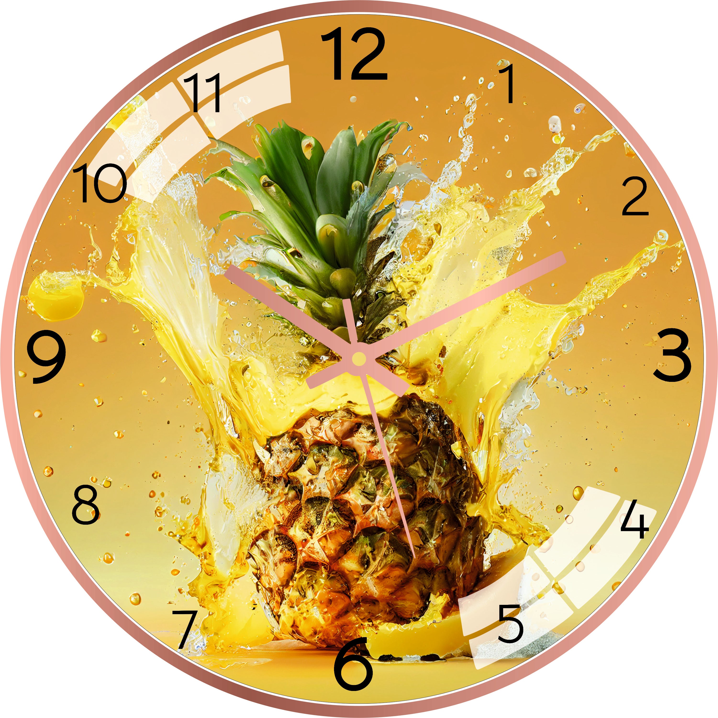 Pineapple Fruit Wall Clock