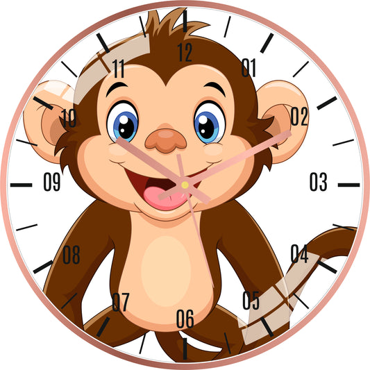 Monkey Cartoon Wall Clock
