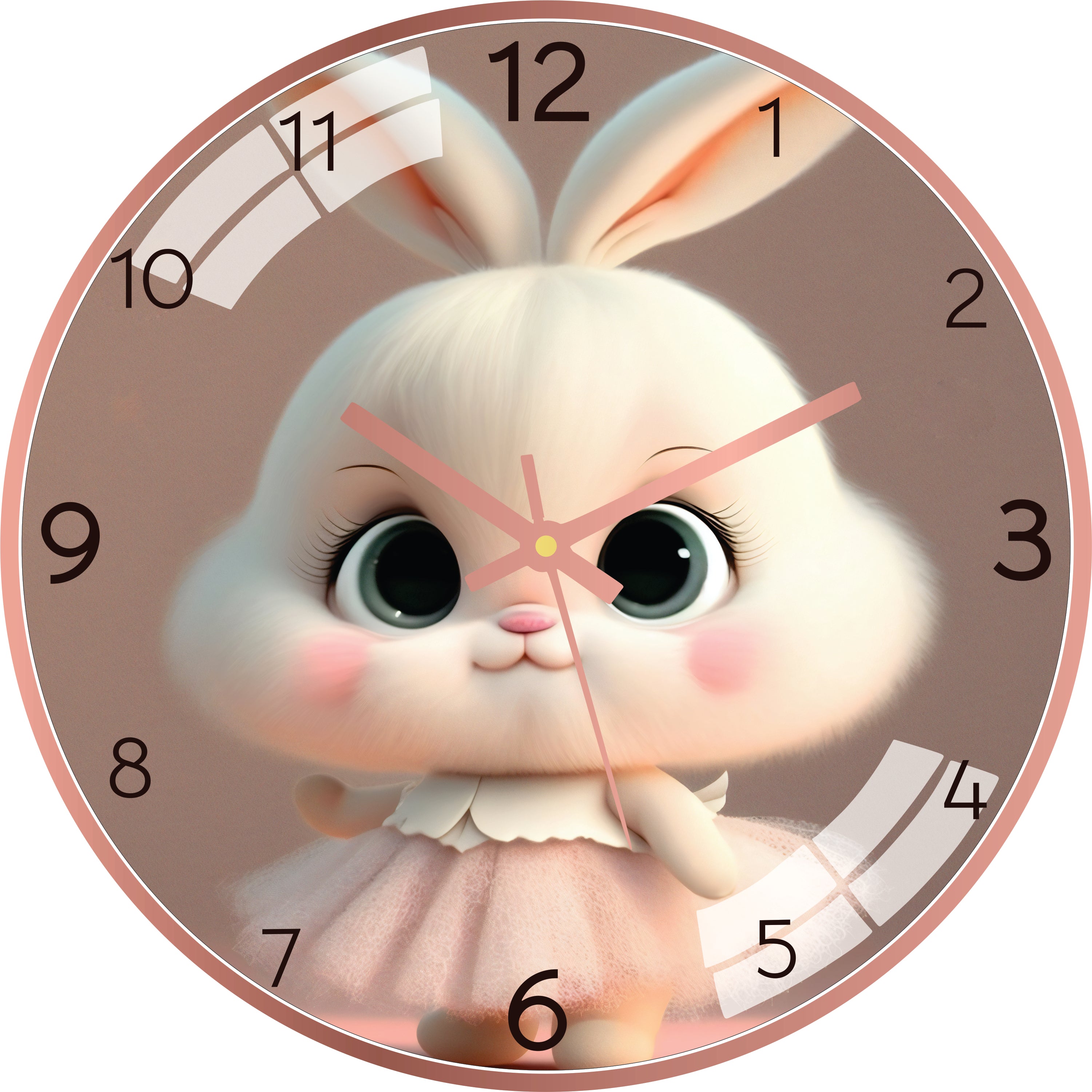 Bunny with Frock Wall Clock