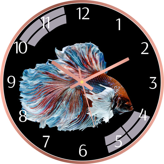 Colorful Fish Wall Clock