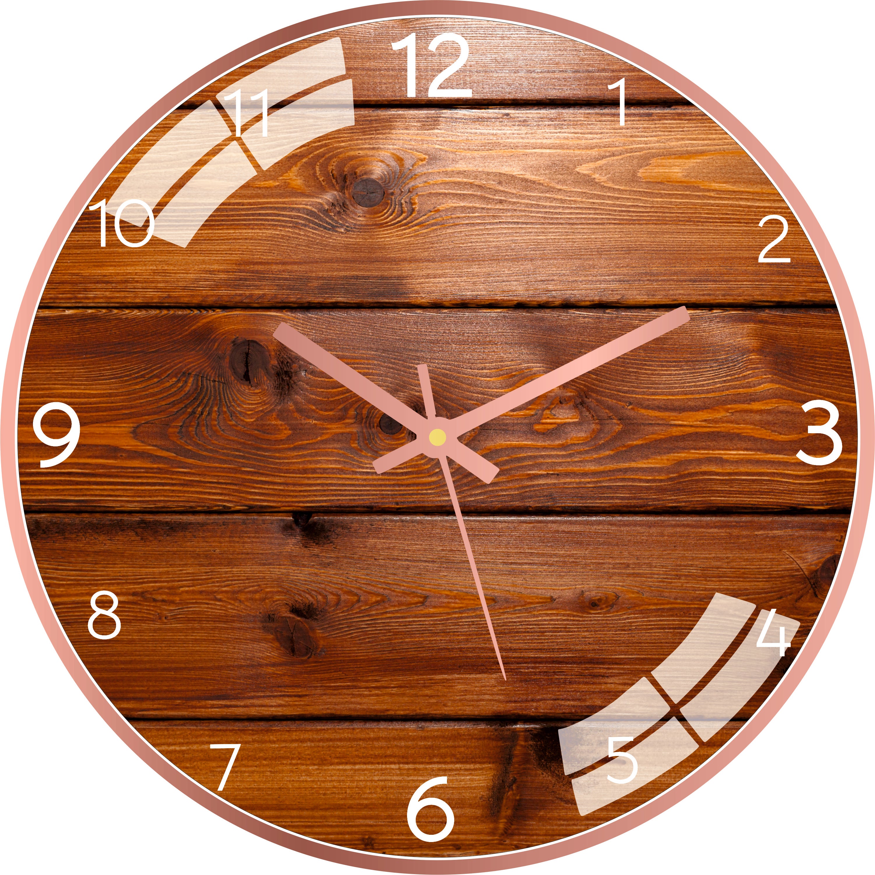 Plank Wood Wall Clock