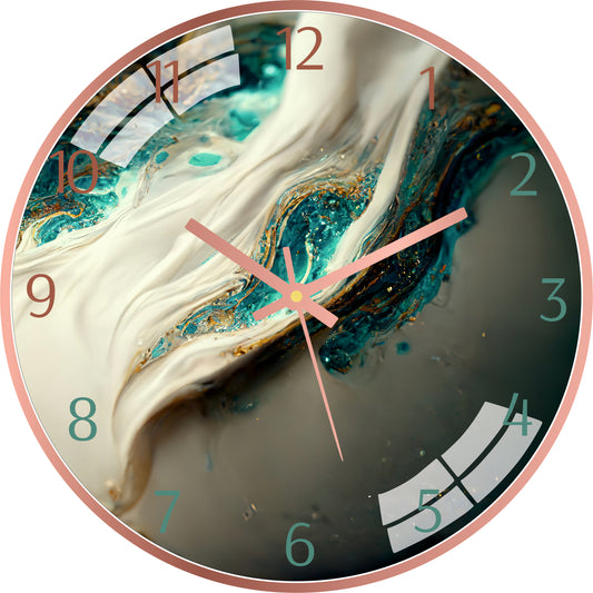 Liquide Abstract Wall Clock