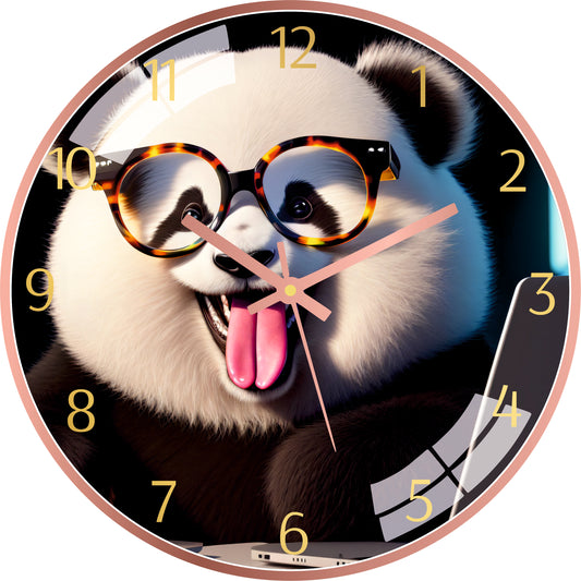 Charming Panda Wall Clock