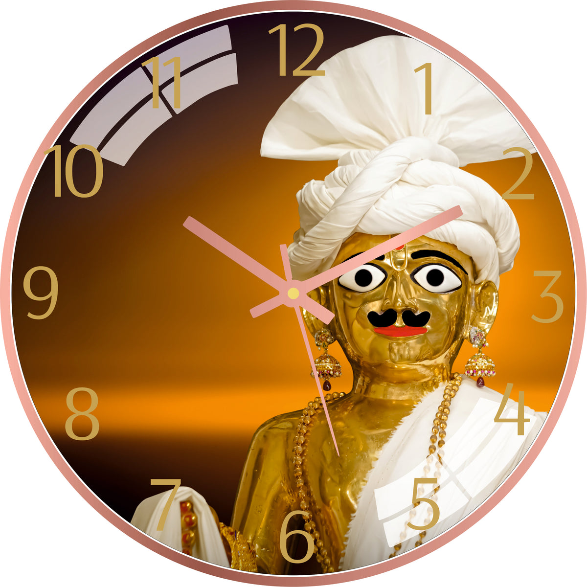 God Swaminarayan Wall Clock